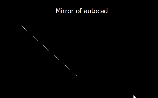 Lệnh mirror trong CAD